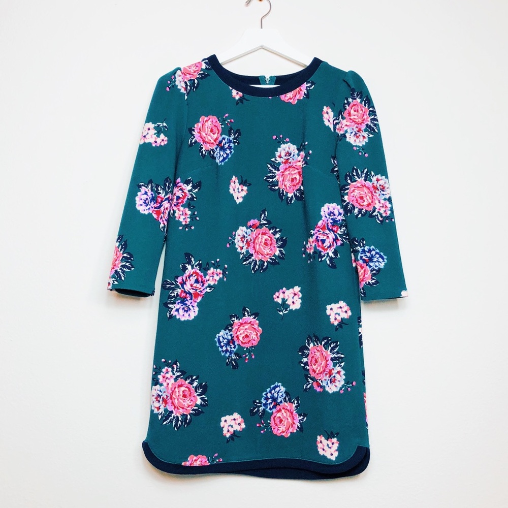 Xhilaration Forest green and floral dress.